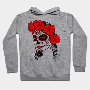 Day of the dead makeup Hoodie